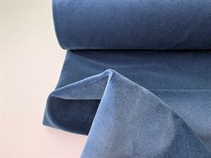 Vævet bomuldsvelour - peacock blue 