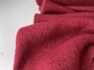 Kogt uld bouclé - fantastisk kvalitet i bordeaux
