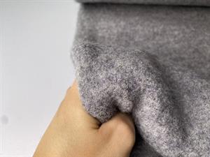 Kogt uld bouclé - fantastisk kvalitet i light grey