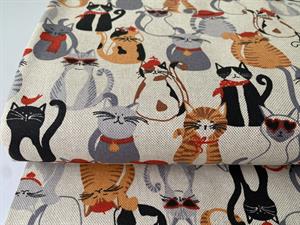 Deko canvas - fine katte på hørlook bund