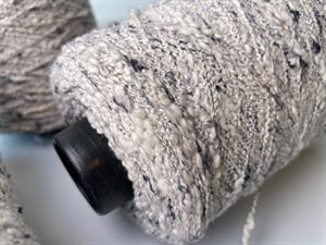 Effektgarn - babycone i grå og sort