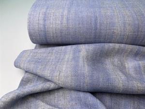 Vævet hør/viscose - lækker struktur i light blue
