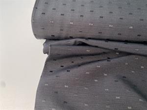 Fastvævet - sort med mini firkanter