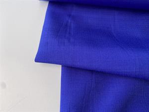 Fastvævet - koboltblå med diskret struktur