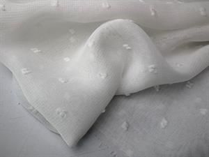 Fastvævet chiffon - dobby offwhite