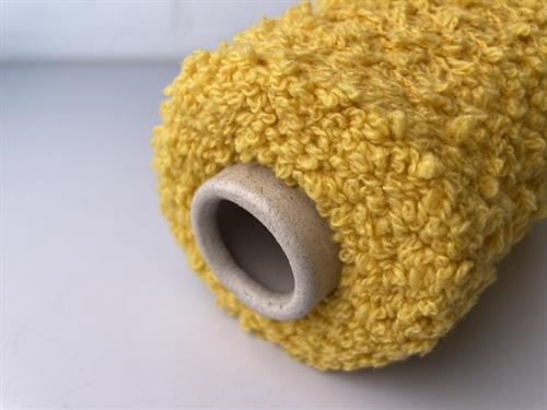 Effektgarn - babycone i varm gul