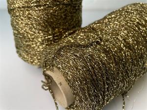 Effektgarn - babycone i grøn og guld