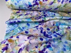 Bambusjersey - multi blue color luxe