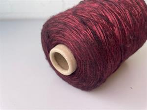Effektgarn - babycone i bordeaux/sort