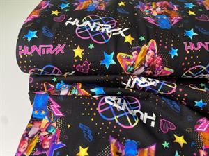 Bomuldsjersey - HUNTRX band på sort bund