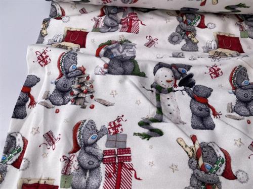 Bomuldsjersey - søde julebamser