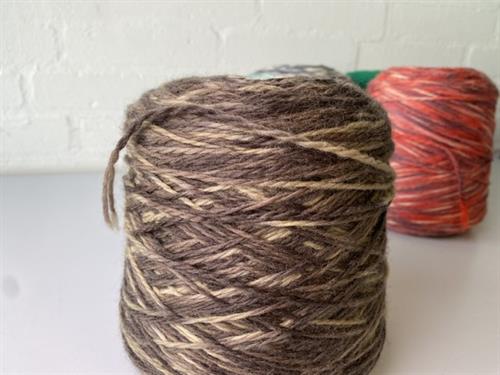 SOGNO - tykt, lækkert og blødt garn i autumn brown, ca. 750 gram