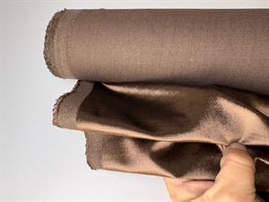 Vævet møbelvelour - smuk blank brun tone