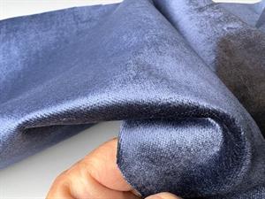 Vævet møbelvelour - smuk blank bluberry blå tone