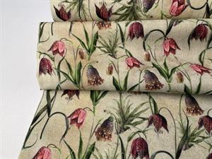 Patchwork stof - fine forårsblomster 