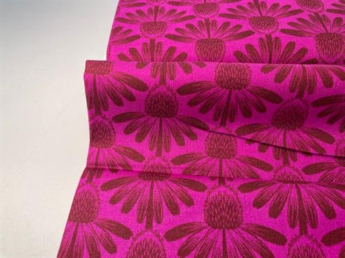 Patchwork stof - yndige solhat blomster 