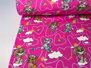 Bomuldsjersey - søde hunde fra Paw Patrol 