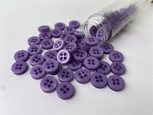 Skjorteknap - klassisk, blank og lavendel, 10 mm