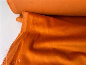 Fastvævet bomuldsvelour - blød velour i arancio bruciato