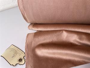 Fastvævet bomuldsvelour - blød velour i rosa delicato