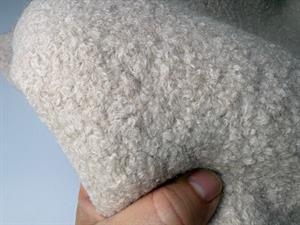 Uld boucle - lys blid beige