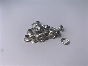 Snøreringe sølv - 5 mm