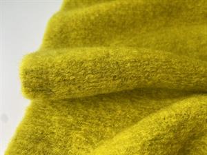 Uldfleece - fantastisk uldblanding i golden lime