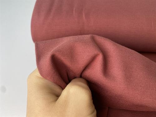 Bomuldsjersey - dark rose