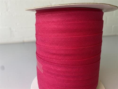 Skråbånd - hel rulle 20 mm bred i pink