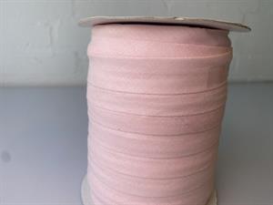 Skråbånd - hel rulle 20 mm bred i lyserød