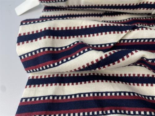 Bomuldsjersey - flotte mønstrede striber