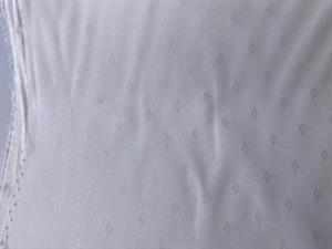 Damask - jacquardvævet små harlekin tern i offwhite