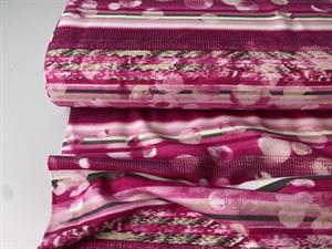 Viscosejersey - hot pink pattern