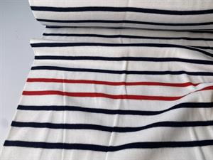 Bomuldsinterlock - flotte striber