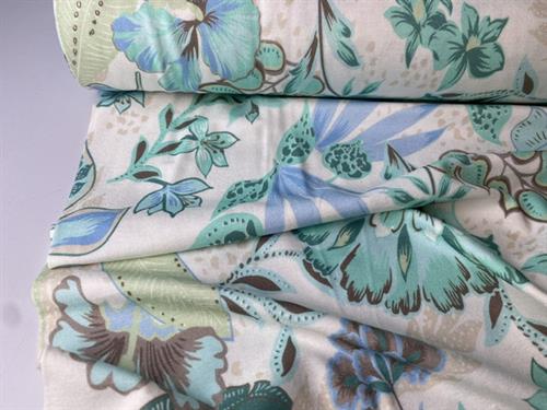 Viscosejersey - tropical turquoise