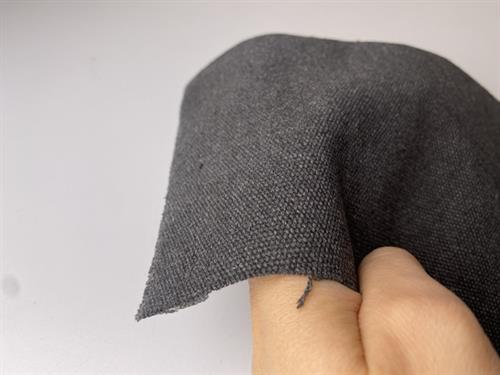 Stenvasket canvas - gråsort