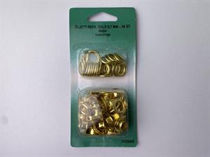 Snøreringe guld - refill pakke 36 stk., 8,7 mm