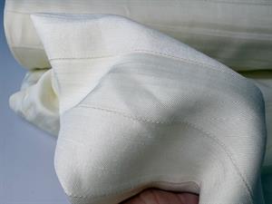 Vævet hør/viscose - eksklusiv smuk flødefarvet sag