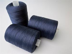 Bomuldstråd - 100% bomuld i marineblå, 1000 meter