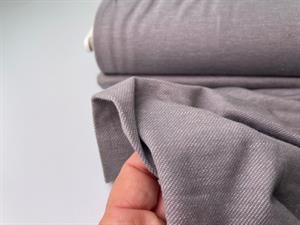 Denimstrikket jersey - mellemgrå 
