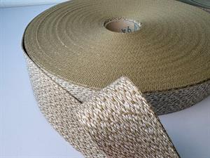 Gjordbånd - taskehank i naturmeleret, 40 mm