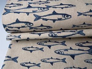 Deko canvas - blue fish