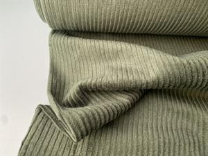 Fastvævet - bredriflet fløjl i huntergreen