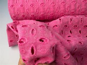 Vævet hør/viscose - lorenzo fuchsia