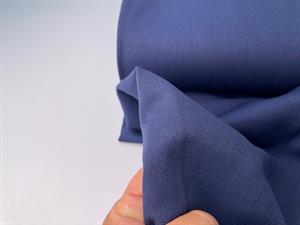 Gabardine - krølfri buksestof i wool touch, light navy