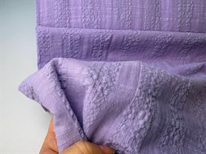 Bomulds batist - dobby i pastel lilla