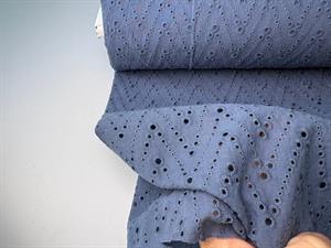 Broderie anglaise - lækker blå tone