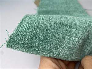 Bari møbelstof - blød chenille med struktur i verde mare