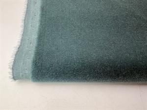 Vævet bomuldsvelour - dusty teal