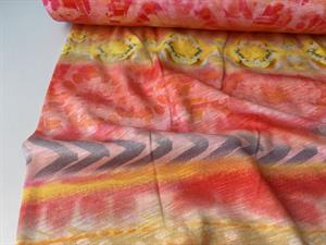 Tynd viscosejersey - sommer mix med slub struktur